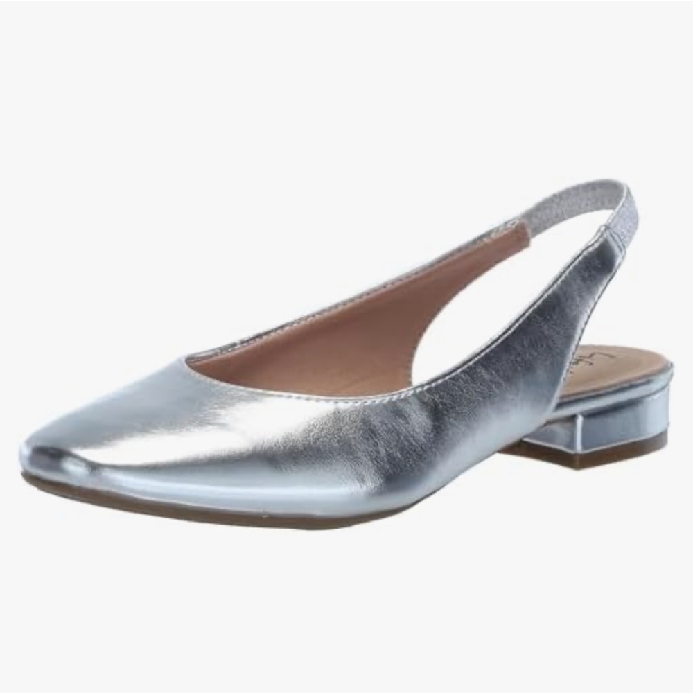LifeStride Silver Claire Ballet Flats